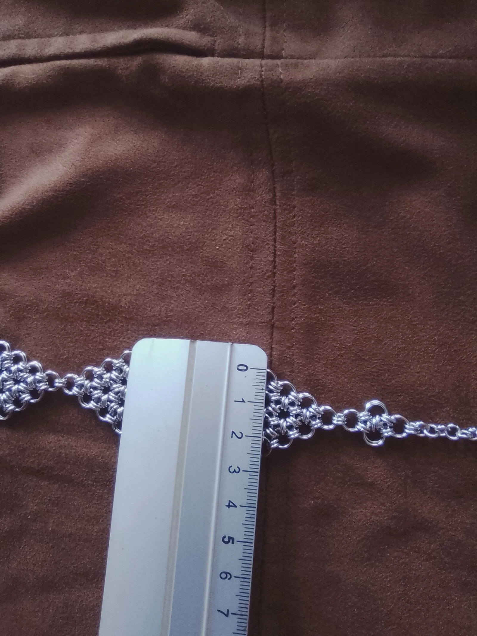 Brazalete de cadena de malla japonesa estilo gótico "rombo" – photo 7